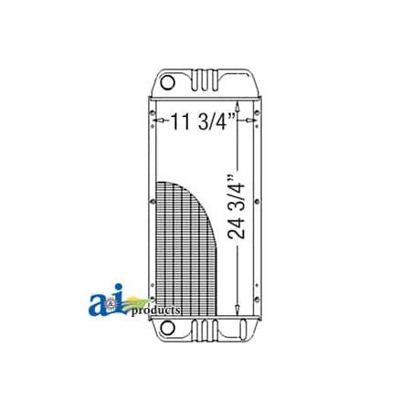 A & I Products Radiator 1" x1" x1" A-6571713